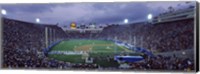 Spectators watching baseball match, Los Angeles Dodgers, Los Angeles Memorial Coliseum, Los Angeles, California Fine Art Print