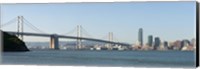 Bay Bridge and Skyline, San Francisco Bay, San Francisco, California Fine Art Print