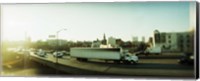 Traffic on an overpass, Brooklyn-Queens Expressway, Brooklyn, New York City, New York State, USA Fine Art Print