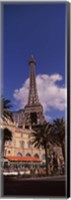 Low angle view of a hotel, Replica Eiffel Tower, Paris Las Vegas, The Strip, Las Vegas, Nevada, USA Fine Art Print