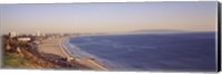 City at the waterfront, Santa Monica, Los Angeles County, California, USA Fine Art Print