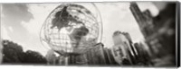 Steel globe, Columbus Circle, Manhattan, New York City, New York State, USA Fine Art Print