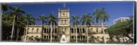 Facade of a government building, Aliiolani Hale, Honolulu, Oahu, Honolulu County, Hawaii, USA Fine Art Print