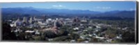 Aerial view of a city, Asheville, Buncombe County, North Carolina, USA Fine Art Print