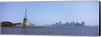 Statue Of Liberty with Manhattan skyline in the background, Liberty Island, New York City, New York State, USA 2011 Fine Art Print