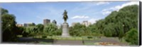 Statue in a garden, Boston Public Gardens, Boston, Massachusetts, USA Fine Art Print