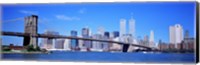 New York Skyline with Twin Towers Fine Art Print