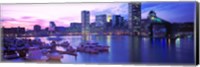 Sunset, Inner Harbor, Baltimore, Maryland, USA Fine Art Print