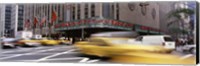 Cars in front of a building, Radio City Music Hall, New York City, New York State, USA Fine Art Print