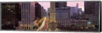 Buildings in a city, Michigan Avenue, Chicago, Cook County, Illinois, USA Fine Art Print