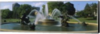 Fountain in a garden, J C Nichols Memorial Fountain, Kansas City, Missouri, USA Fine Art Print