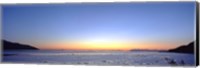 Sunset over the sea, Turnagain Arm, Cook Inlet, near Anchorage, Alaska, USA Fine Art Print