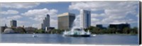 Buildings at the waterfront, Lake Eola, Orlando, Florida, USA Fine Art Print