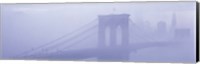 Brooklyn Bridge in the fog Fine Art Print