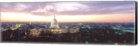 Twilight, Capitol Building, Washington DC, District Of Columbia, USA Fine Art Print