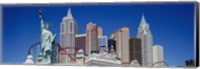 Low angle view of skyscrapers, New York New York, Las Vegas, Nevada, USA Fine Art Print