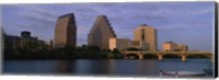 Bridge over a river, Congress Avenue Bridge, Austin, Texas, USA Fine Art Print