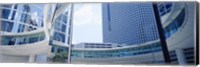 Low angle view of skyscrapers, Enron Center, Houston, Texas, USA Fine Art Print