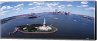 Bird's Eye View of the Statue of Liberty Fine Art Print