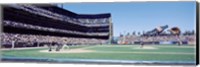 USA, California, San Francisco, SBC Ballpark, Spectator watching the baseball game in the stadium Fine Art Print