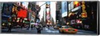 Traffic on a road, Times Square, New York City Fine Art Print