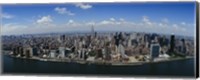 Aerial view of a city, Manhattan, New York City, New York State Fine Art Print
