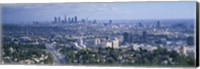 Aerial view of a city, Los Angeles, California, USA Fine Art Print