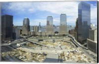 High angle view of buildings in a city, World Trade Center site, New York City, New York State, USA, 2006 Fine Art Print