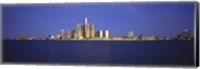 Detroit Waterfront Skyline Fine Art Print