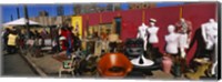 Group of people in a flea market, Hell's Kitchen, Manhattan, New York City, New York State, USA Fine Art Print