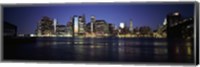 Manhattan skyline seen from Fulton Ferry, Brooklyn, New York City, New York State, USA Fine Art Print