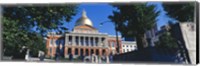 Facade of a government building, Massachusetts State Capitol, Boston, Suffolk County, Massachusetts, USA Fine Art Print