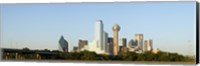 Daytime View of the Dallas, Texas Skyline Fine Art Print