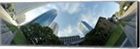 Low angle view of skyscrapers, Houston, Harris county, Texas, USA Fine Art Print