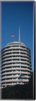 Low angle view of an office building, Capitol Records Building, City of Los Angeles, California, USA Fine Art Print