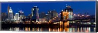 Cincinnati, Ohio at Night Fine Art Print