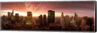 Sunset cityscape Chicago IL USA Fine Art Print