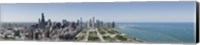 City skyline from south end of Grant Park, Chicago, Lake Michigan, Cook County, Illinois 2009 Fine Art Print