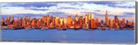 Aerial view of Manhattan, New York City, New York State, USA Fine Art Print