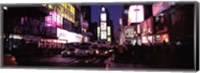 Street scene at night, Times Square, Manhattan, New York City Fine Art Print