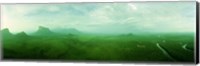 Aerial View Of Green Misty Landscape, Autana Tepuy, Venezuela Fine Art Print