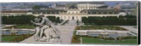 Garden in front of a palace, Belvedere Gardens, Vienna, Austria Fine Art Print