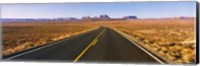 Road passing through a desert, Monument Valley, Arizona, USA Fine Art Print