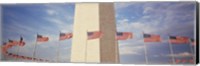 Washington Monument Washington and flags DC Fine Art Print