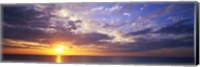 Sunset, Water, Ocean, Caribbean Island, Grand Cayman Island Fine Art Print