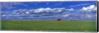 Field And Barn, Saskatchewan, Canada Fine Art Print