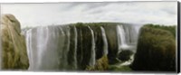 Water falling into a river, Victoria Falls, Zimbabwe, Africa Fine Art Print