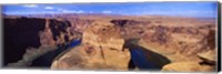 Muleshoe Bend at a river, Colorado River, Arizona, USA Fine Art Print