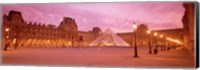 Low angle view of a museum, Musee Du Louvre, Paris, France Fine Art Print