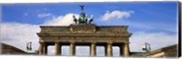 High section view of a memorial gate, Brandenburg Gate, Berlin, Germany Fine Art Print